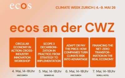 ecos at the first Climate Week Zurich